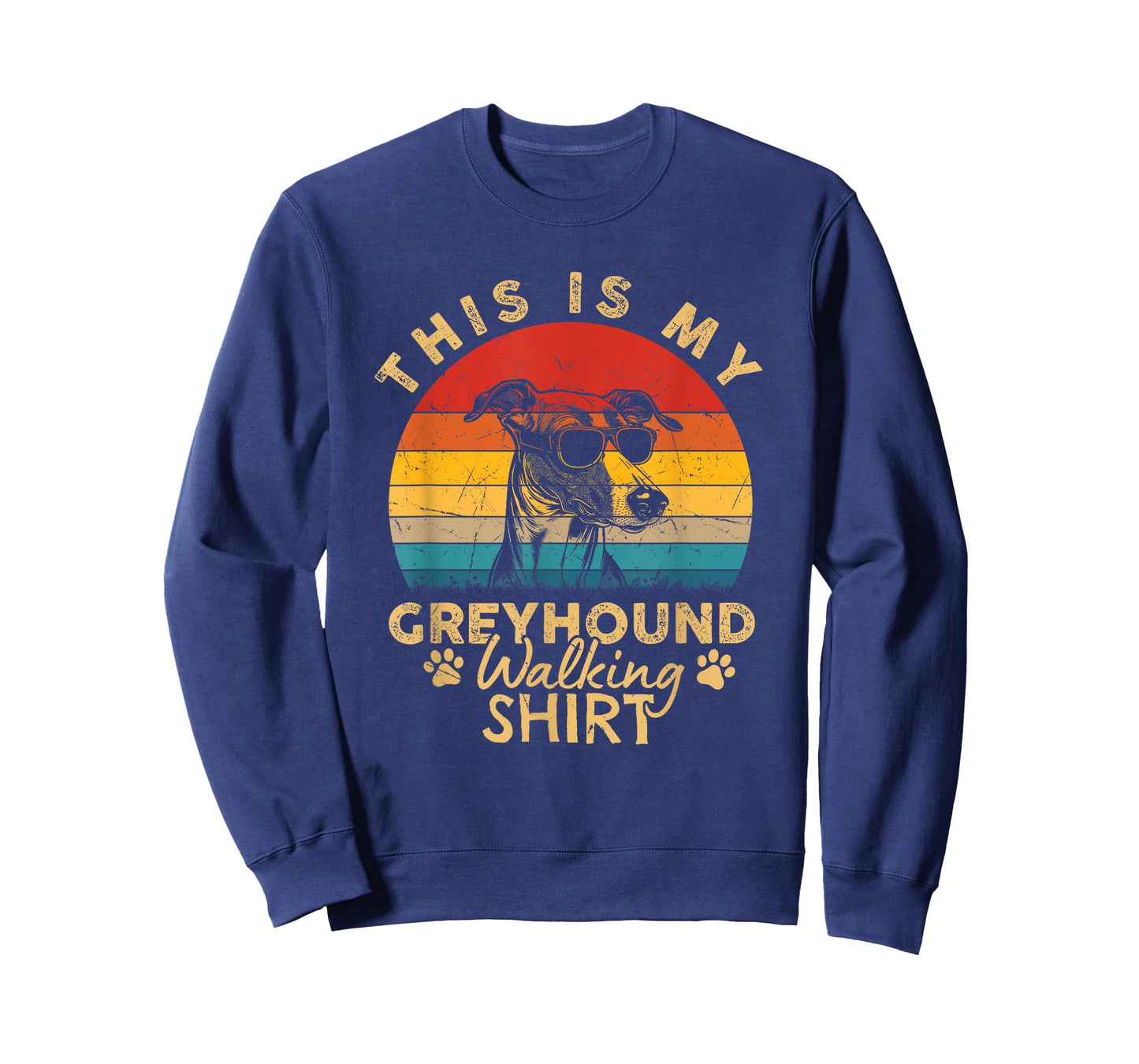 Greyhound Dog Lover This Is My Dog Walking Funny Dog Walker T-Shirt