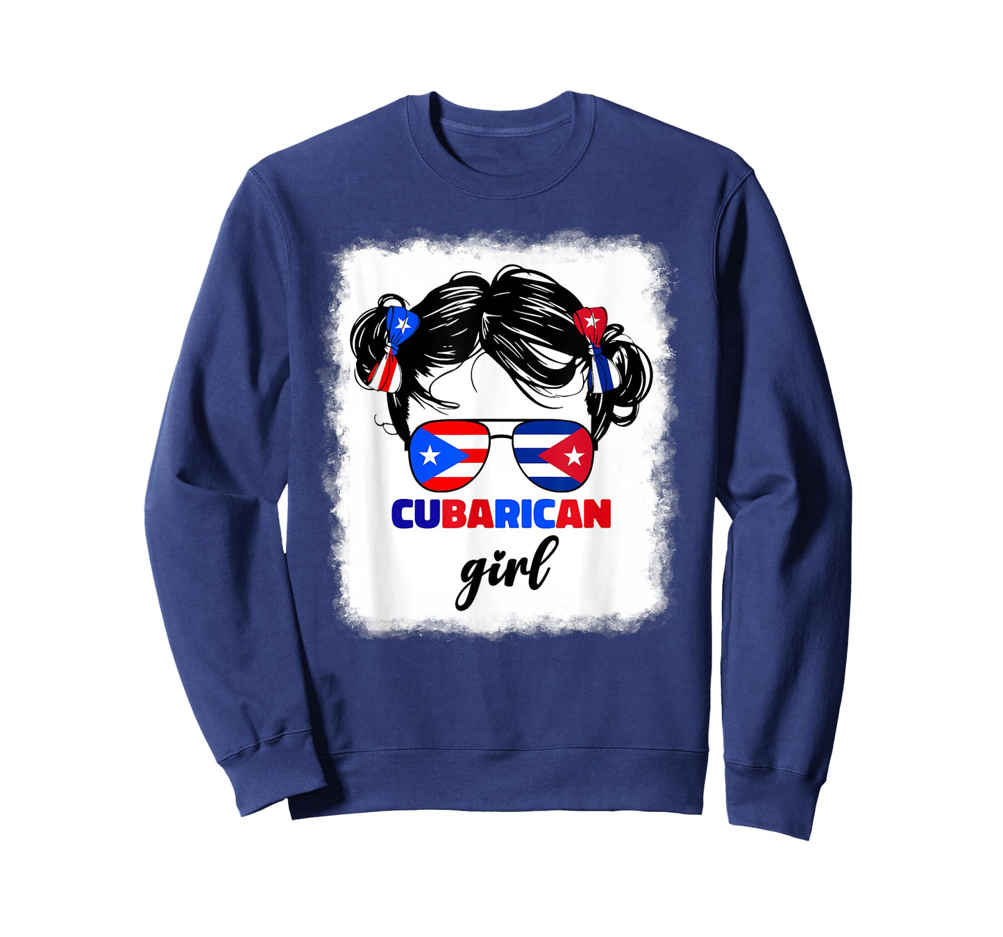 Half Cuban And Puerto Rican Rico Cuba Cubarican Kids Girl T-Shirt