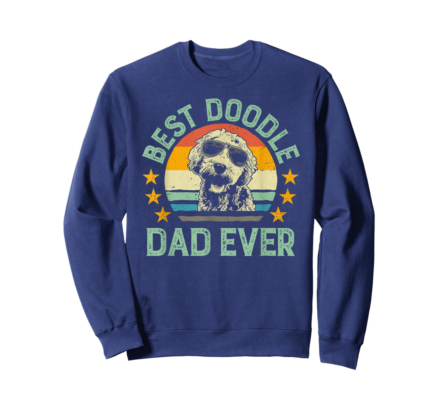 Best Doodle Dad Ever Tshirt Goldendoodle Dad Retro Tee Gift T-Shirt