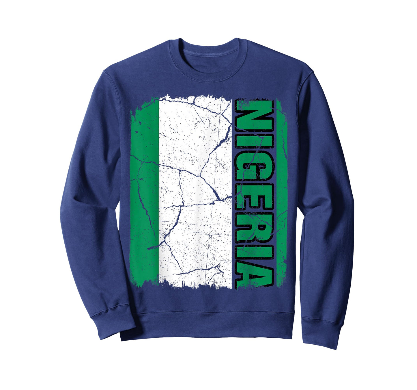 Vintage Nigerian Flag Nigeria Pride Roots Heritage Gift T-Shirt