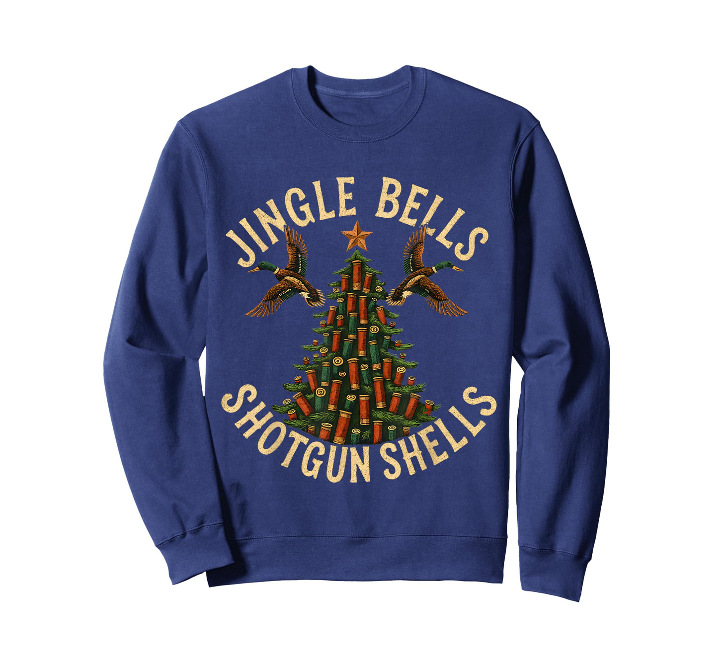 Jingle Bells Shotgun Shells Funny Hunting Christmas T-Shirt
