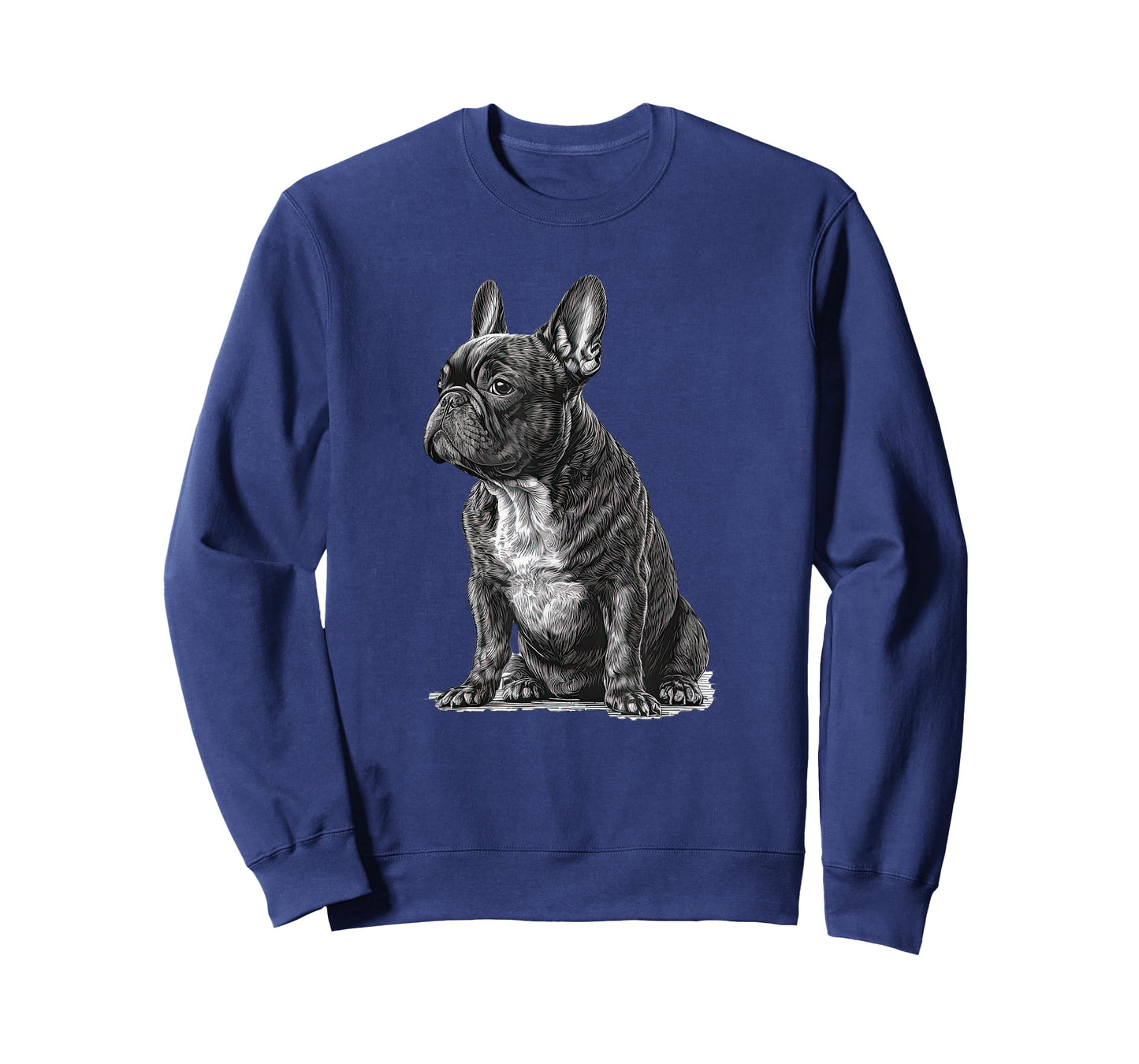 Funny French Bulldog Frenchie Black and White T-Shirt