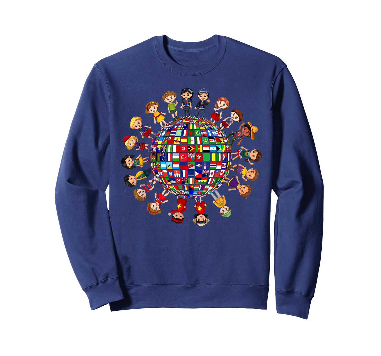 Flags of the World Cultural diversity Kids around the Globe T-Shirt