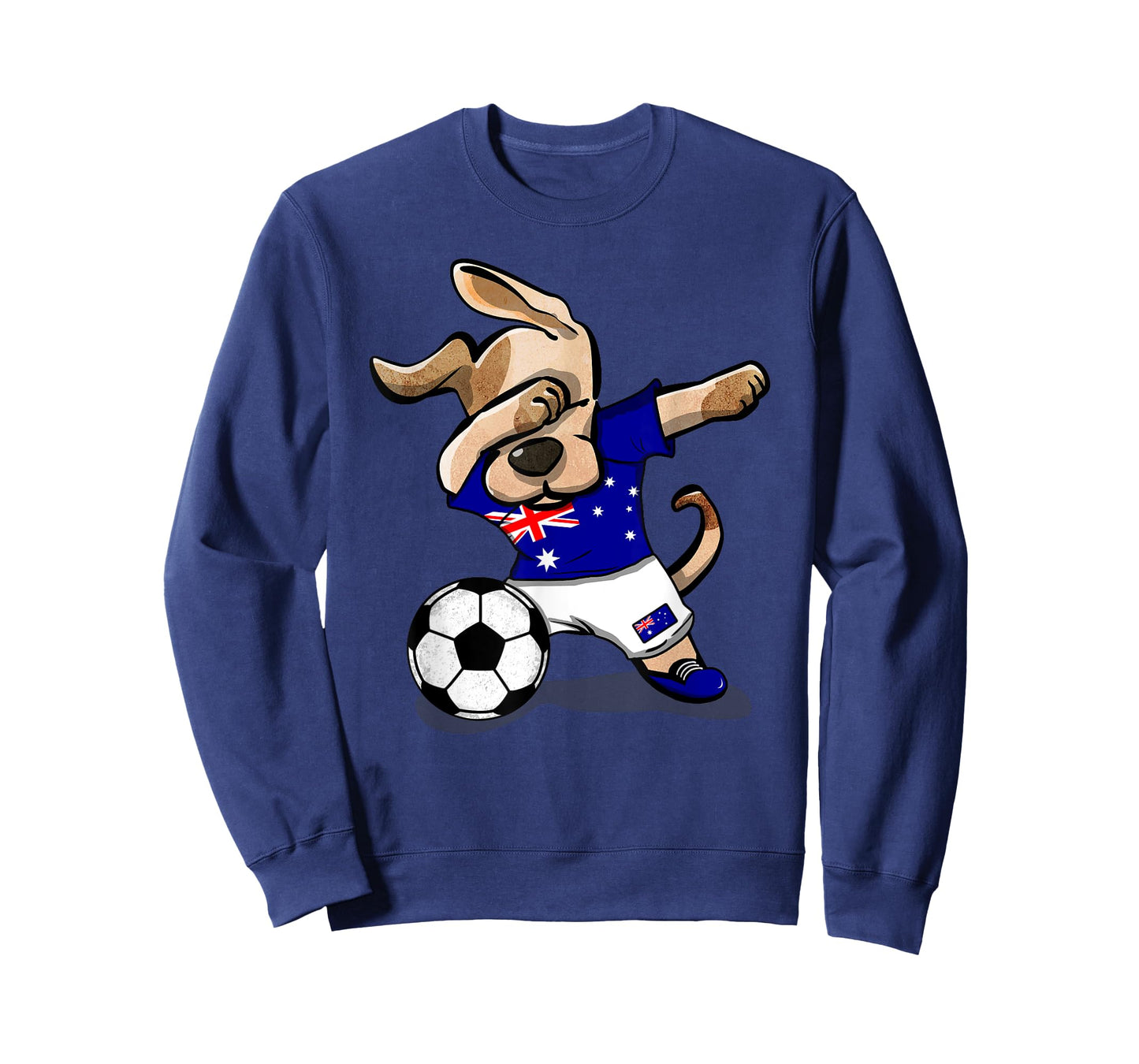 Dog Dabbing Soccer Australia Jersey Shirt Australian Tee T-Shirt