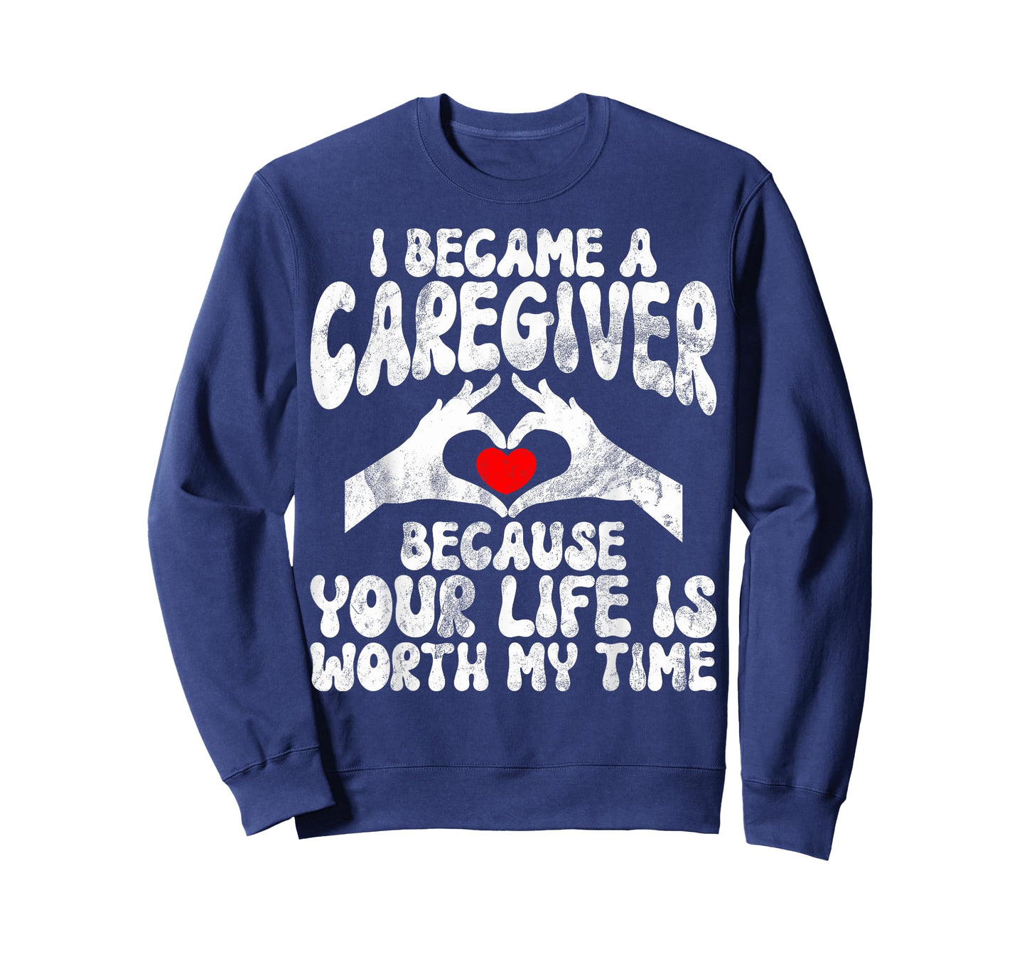Caregiver Appreciation For Men Women Unisex-Adult T-Shirt, Black, Small, Short Sleeve, Modern, Crew Neck, Regular Fit, Solid Colors: 100% Cotton; Heather Grey: 90% Cotton, 10% Polyester