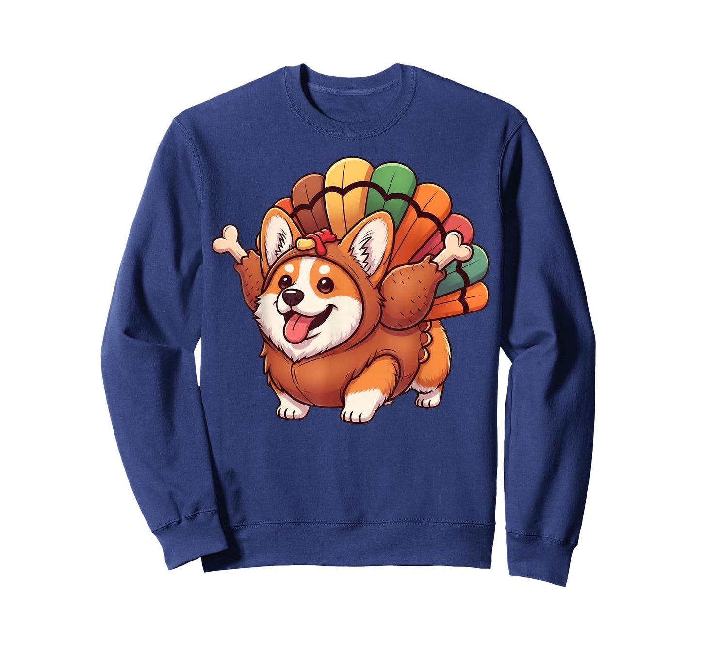 Funny Corgi Turkey Costume Thanksgiving Dog T-Shirt
