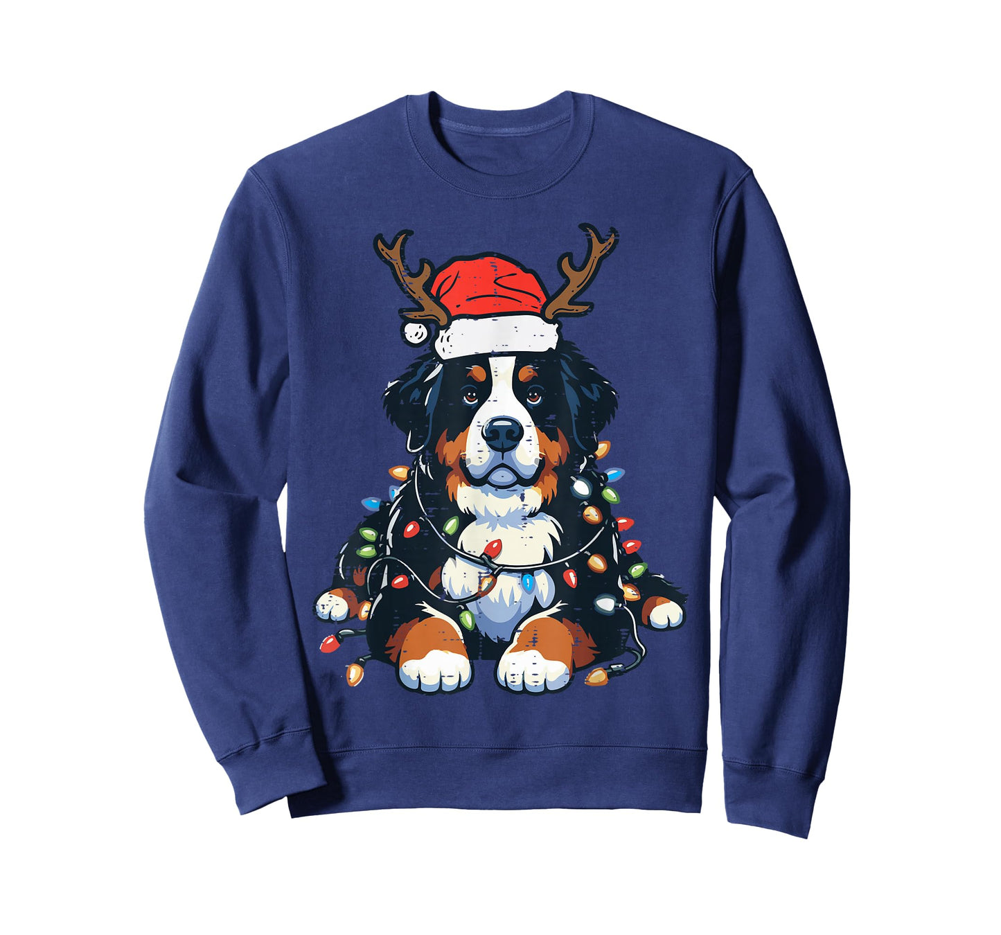 Christmas Bernese Mountain Dog Cute Xmas Pet Men Women Kids T-Shirt