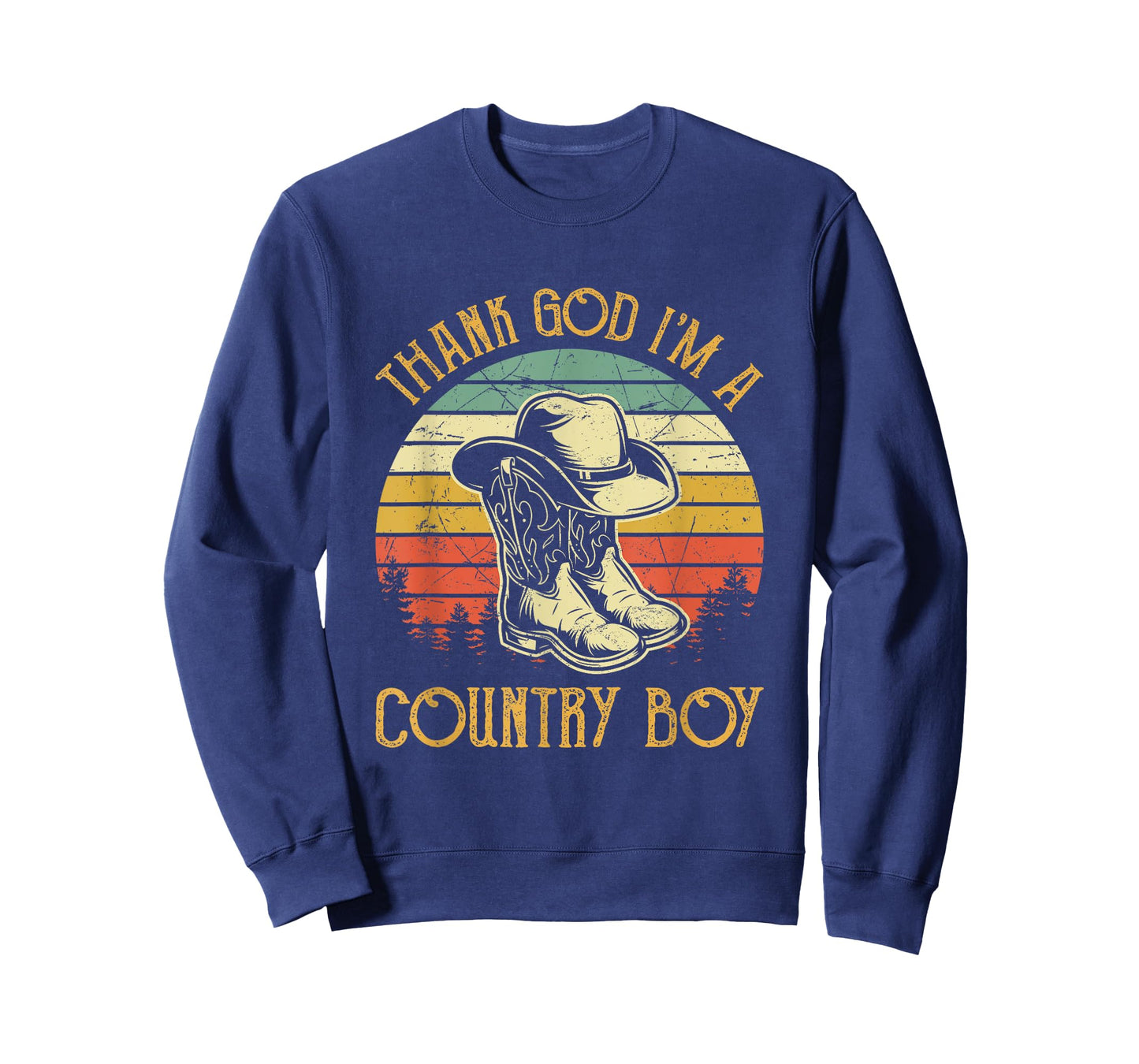Thank God I'm A Country Music Boy Cowboy Southern Western T-Shirt