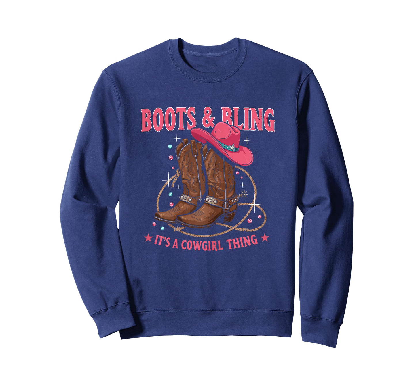 Howdy Country Rodeo Girl Western Boots & Bling its a Cowgirl T-Shirt