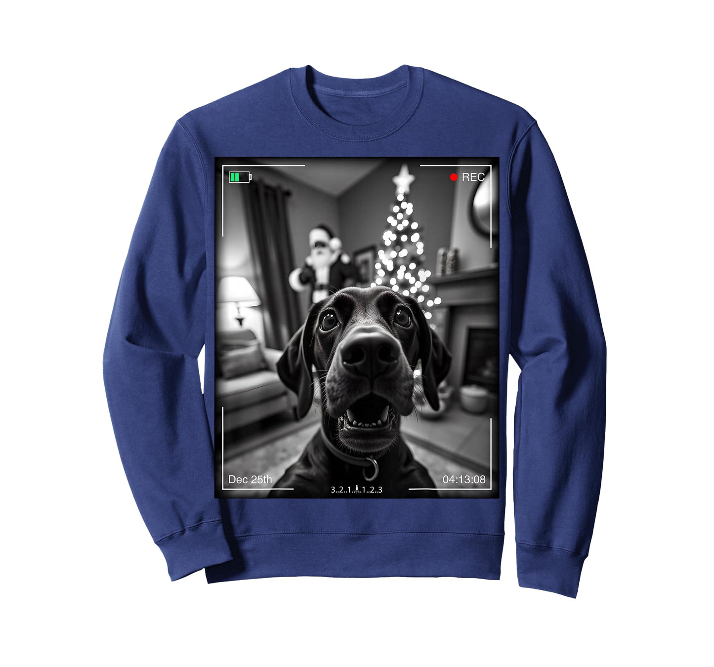 German Shorthaired Pointer Catches Santa On Camera Xmas T-Shirt