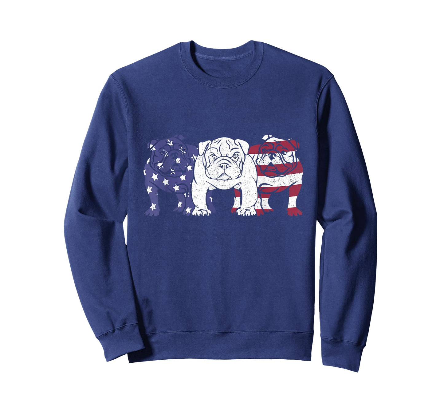 Unique English Bulldog Dog American Flag Retro Puppy Lover T-Shirt