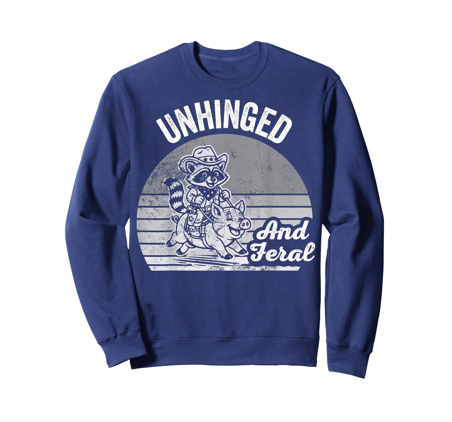 Unhinged and Feral Cowboy Raccoon Fun T-Shirt