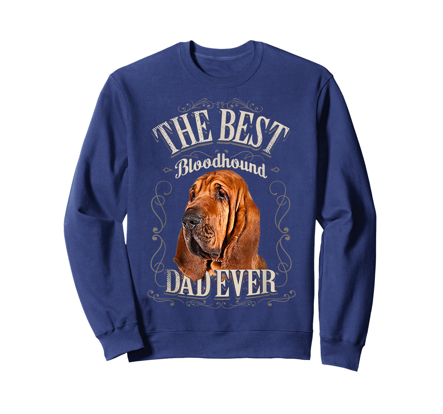 Best Bloodhound Dad Ever Funny Dog Lovers Gifts Him Vintage T-Shirt for Men