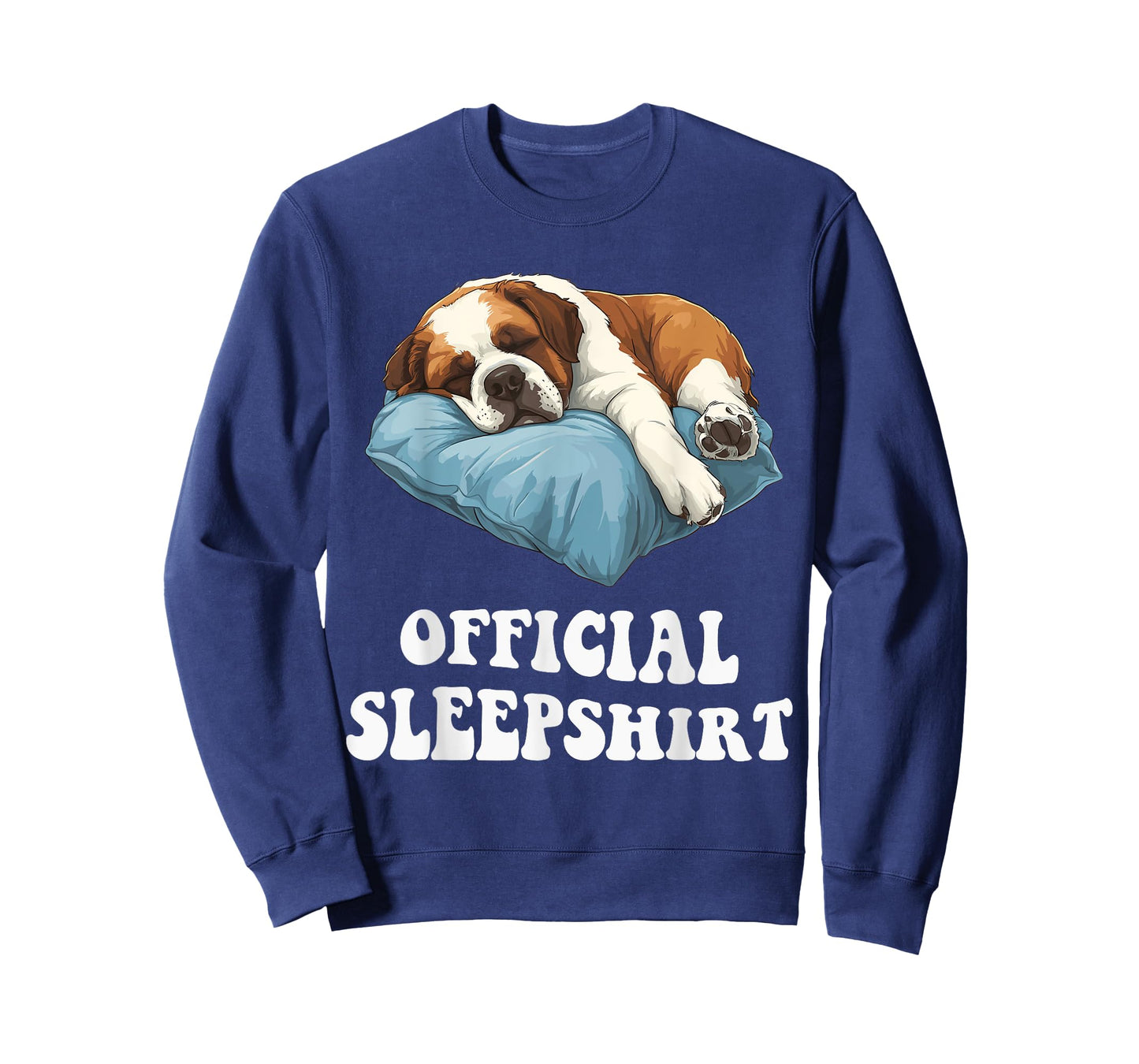 Official Saint Bernard Sleepshirt Cute Dog Lover Sleepwear T-Shirt