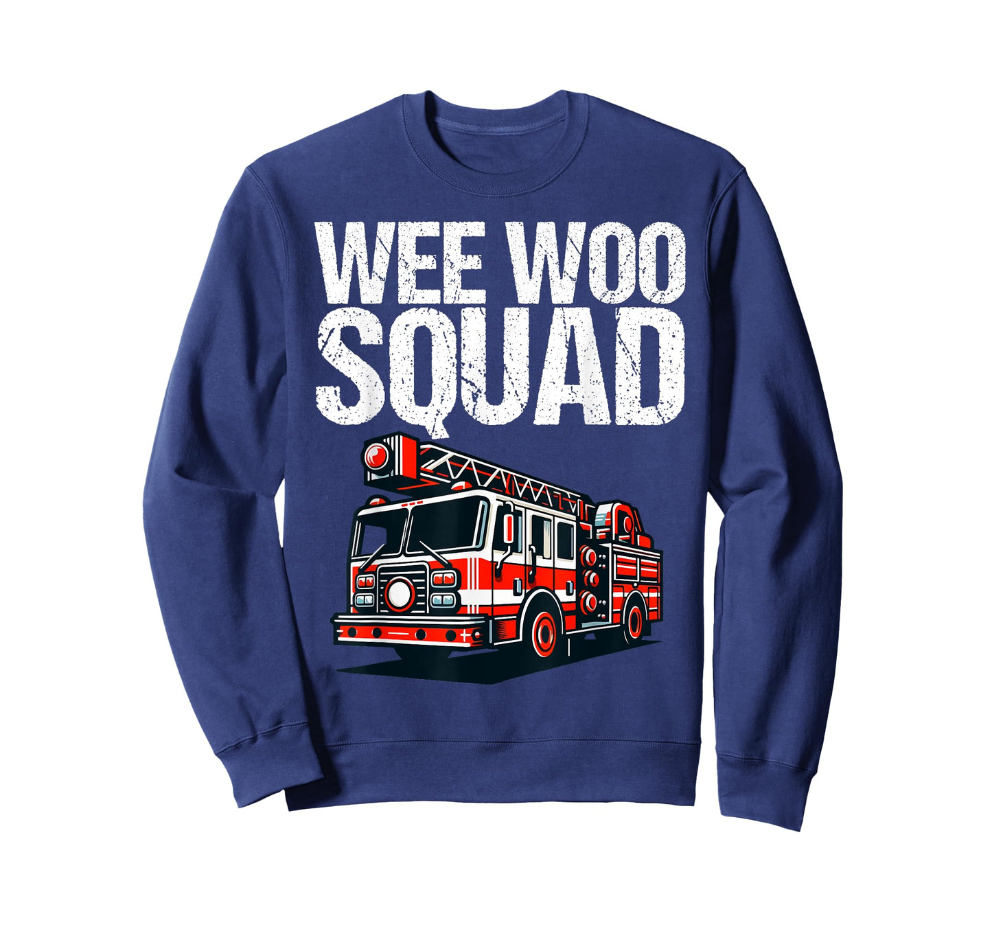 Funny Wee Woo Squad Fire Truck Design for Kids and Adults T-Shirt