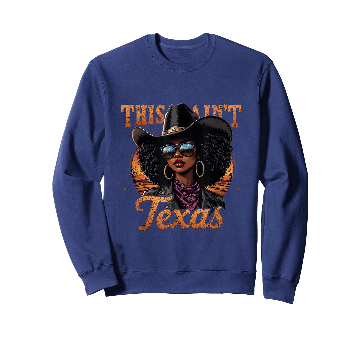 Melanin This Ain’t Texas African American Cowgirl T-Shirt