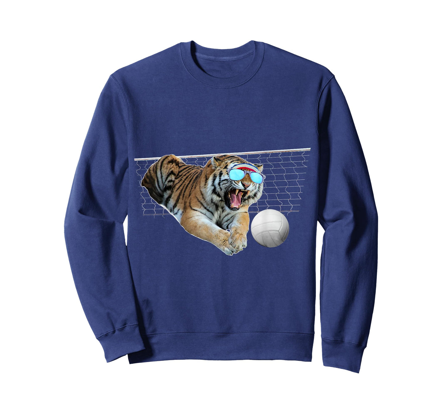 Tiger Tigers Dog Dogs Playing Volleyball, Funny Cute T-Shirt for Men Women Kids
