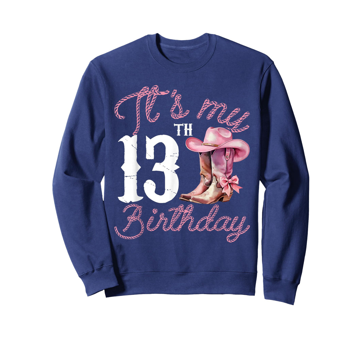 Cowgirl Boot Western Style 13th Birthday Gift For Teen Girls T-Shirt