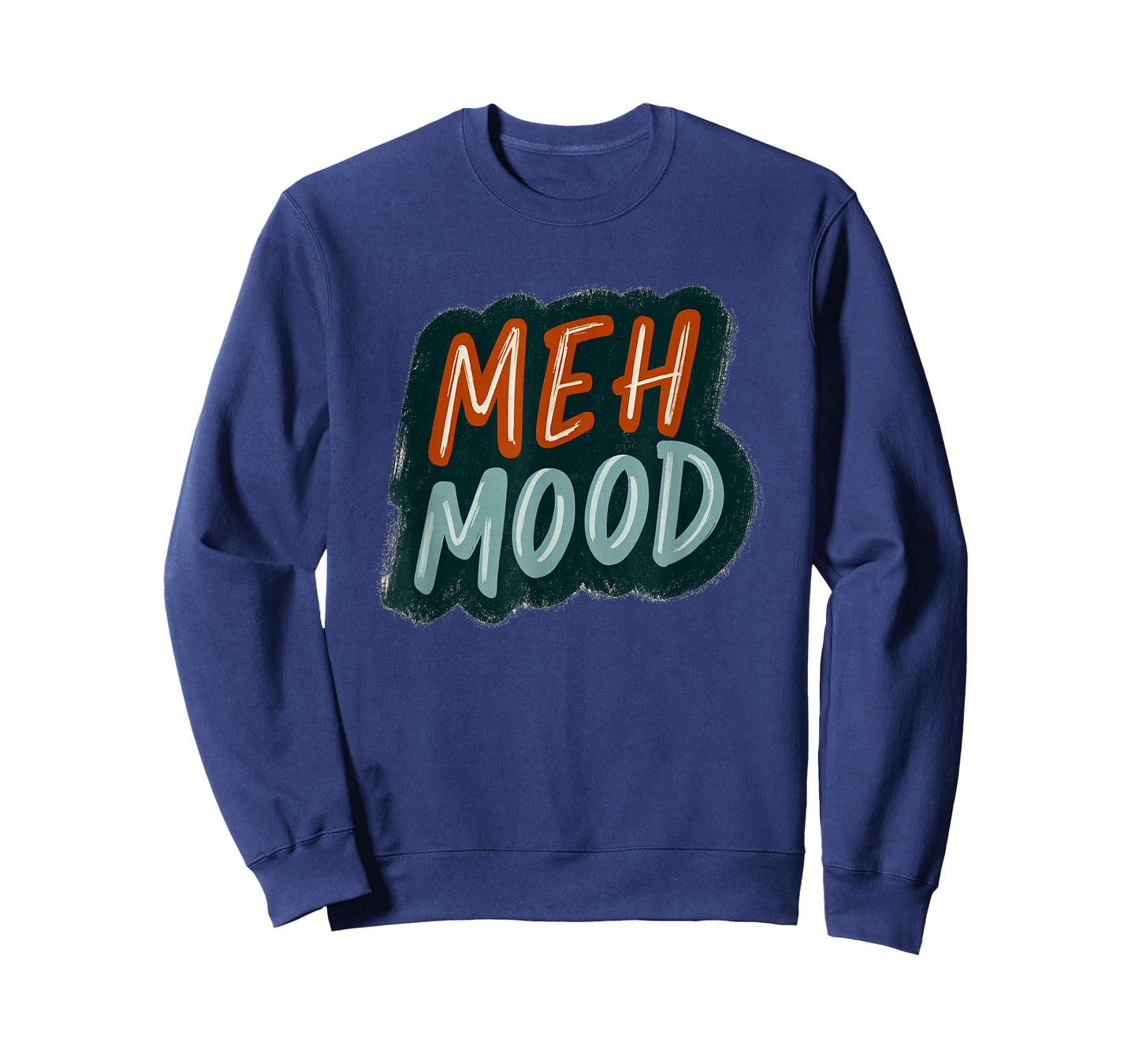 Awesome Meh Mood Emblem Statement T-Shirt
