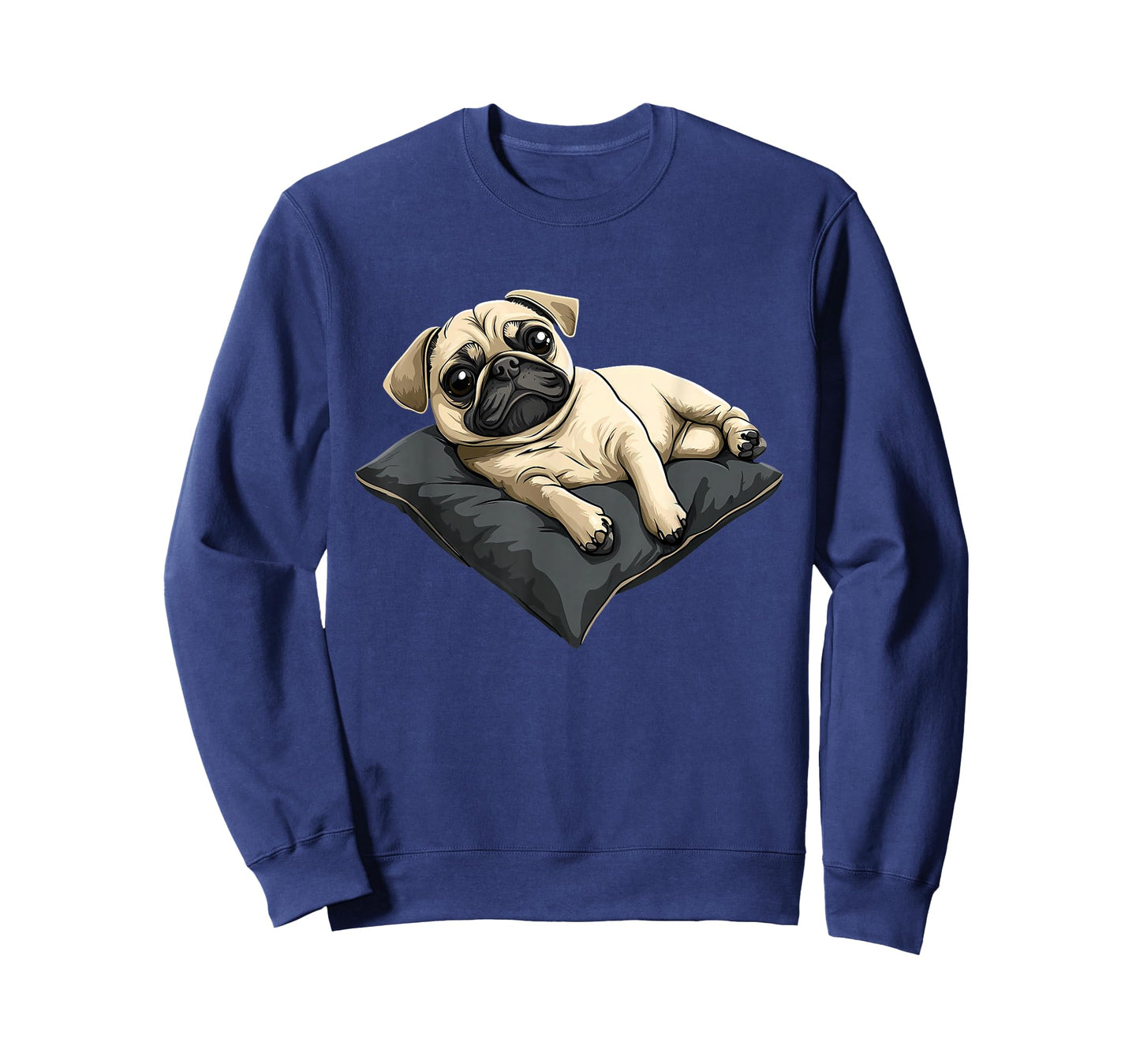 Pug Dog Face Colorful Portrait Animal Cute Pug Lover T-Shirt