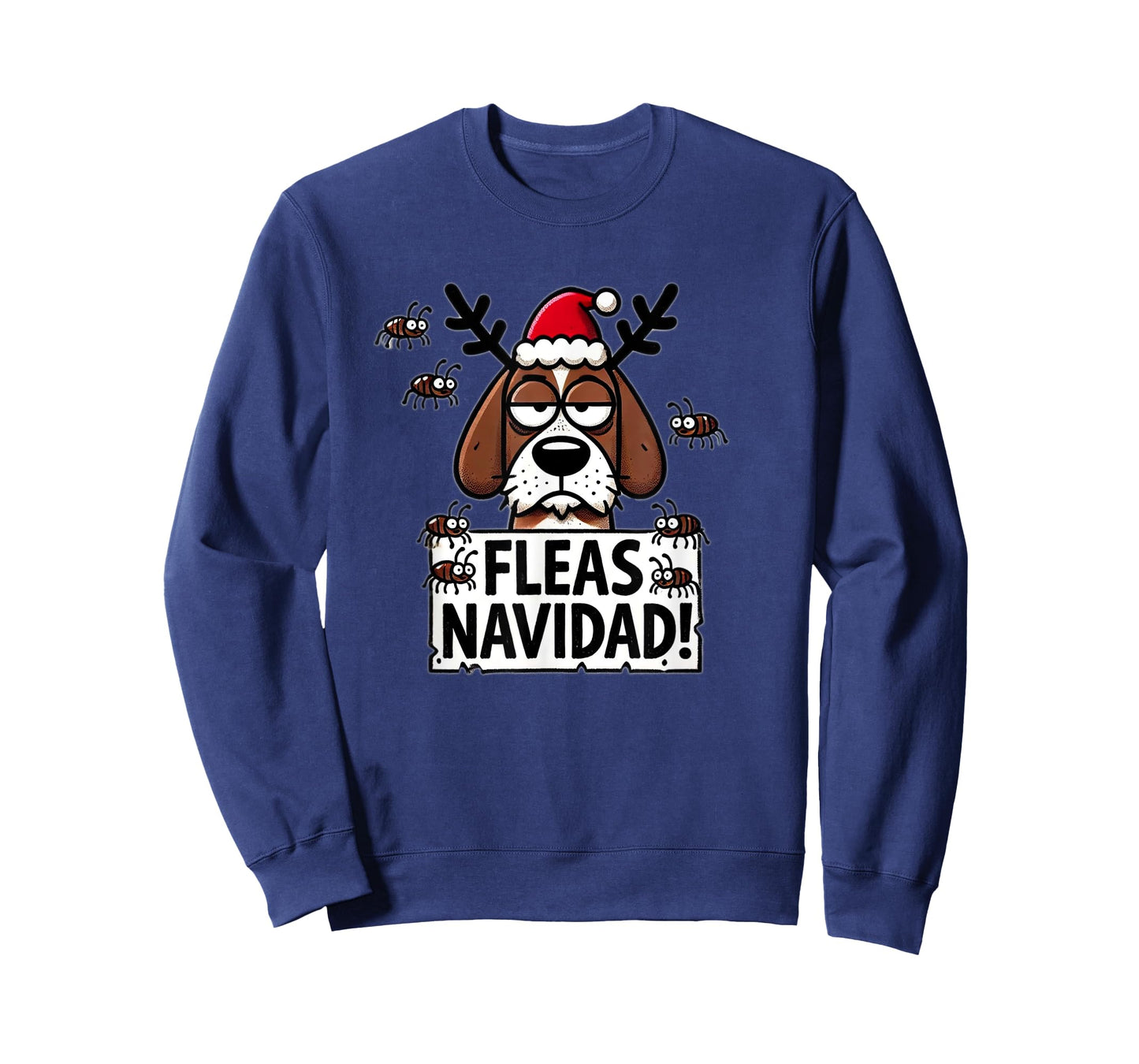 Fleas Navidad - Funny Dog Christmas Men Women Kids T-Shirt