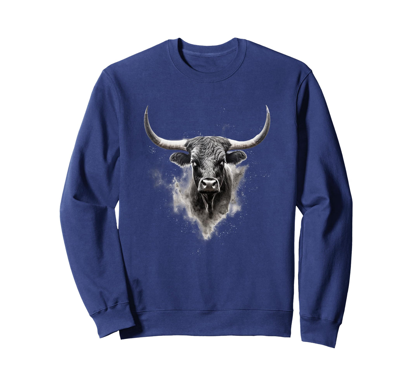 Majestic Bull Head Art: Bold Western Style Statement T-Shirt