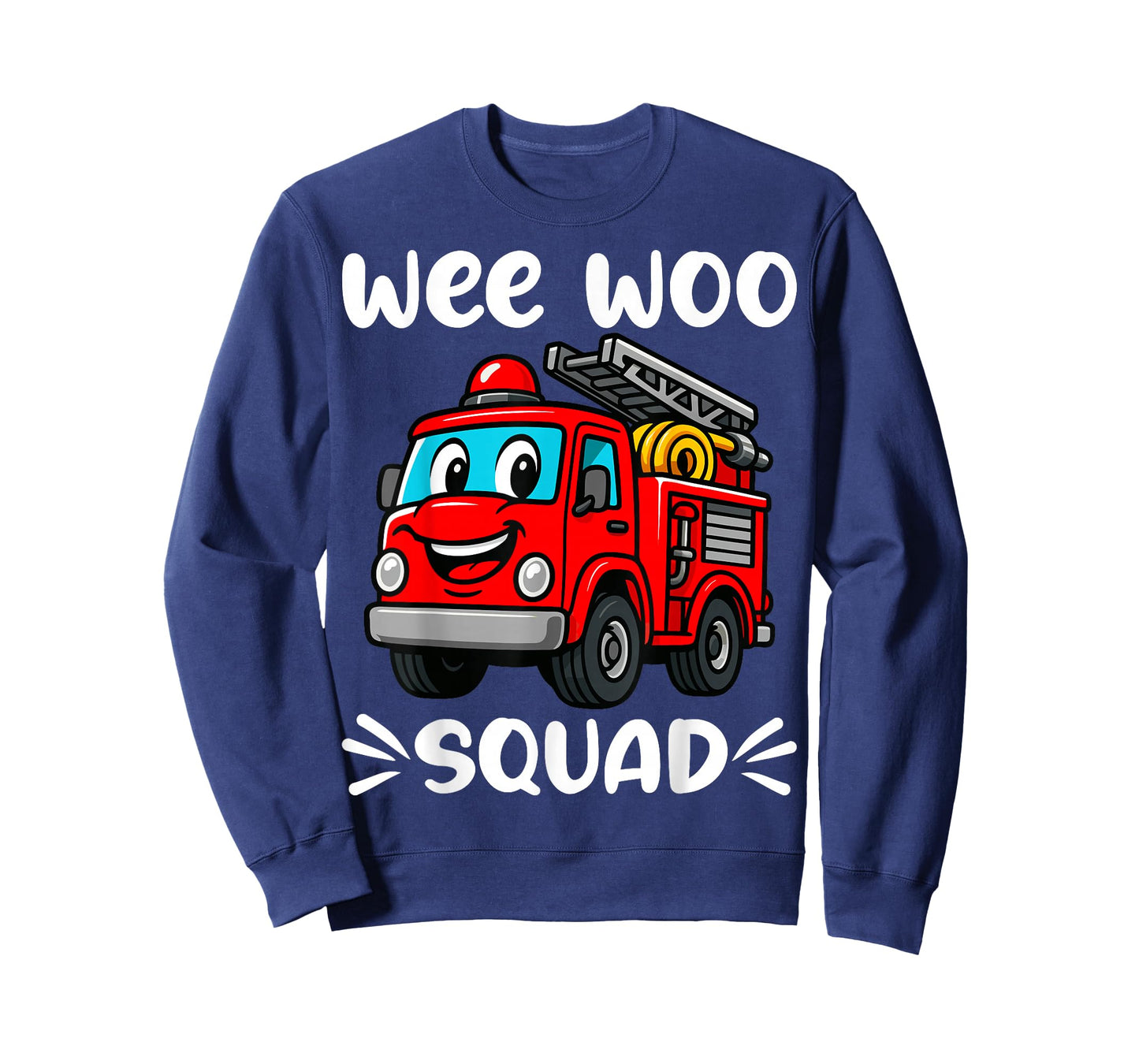 Wee Woo Squad Firefighter Funny Kids Men Women Truck Design T-Shirt