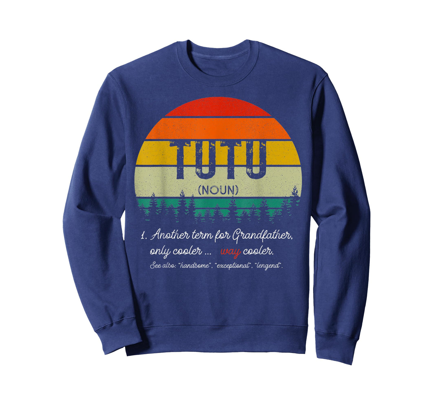 Mens Vintage Tutu Definition Grandpa Fathers Day Retro T-Shirt