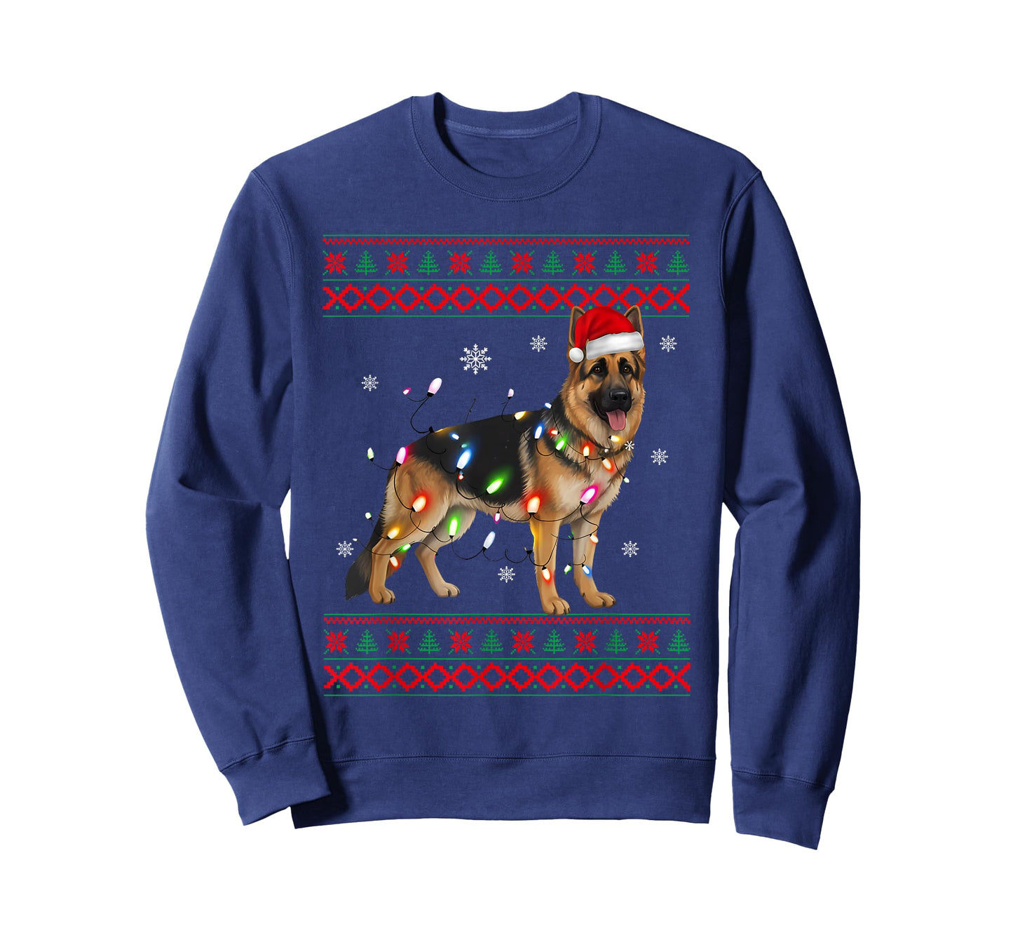 German Shepherd Christmas Sweater German Shepherd Ugly Xmas T-Shirt
