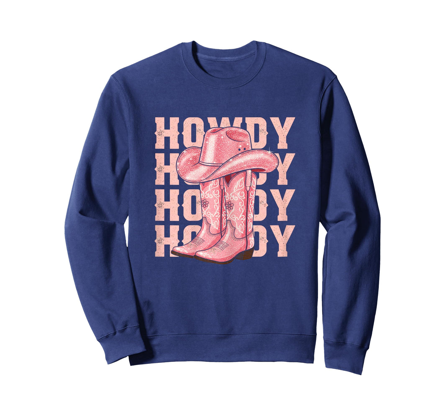 Howdy Southern Western Girl Hat Country Rodeo Pink Cowgirl T-Shirt