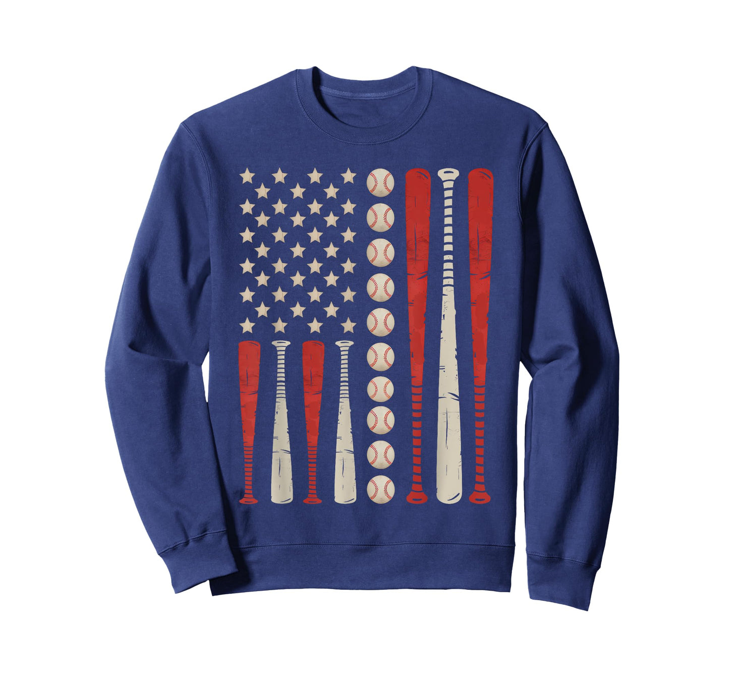 Patriotic Baseball 4th Of July Men USA American Flag Men Boy T-Shirt