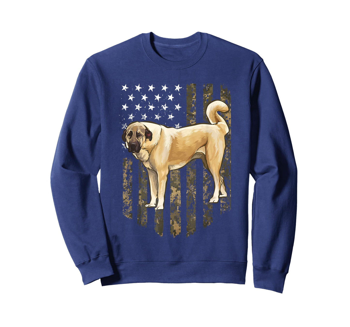 Camo American Flag Anatolian Shepherd Dog 4th Of July USA T-Shirt
