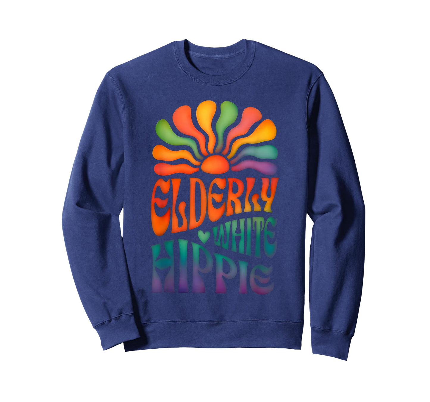 Elderly White Hippie Trending Funny Saying T-Shirt