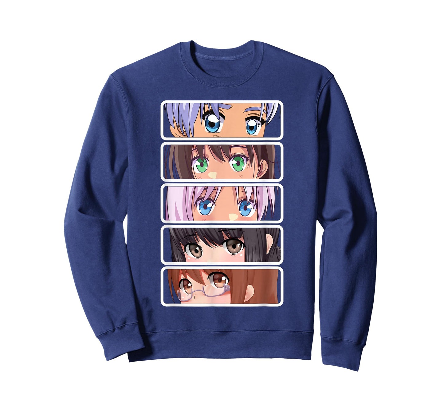 Manga Japanese Anime Graphic Faces Eyes T-Shirt