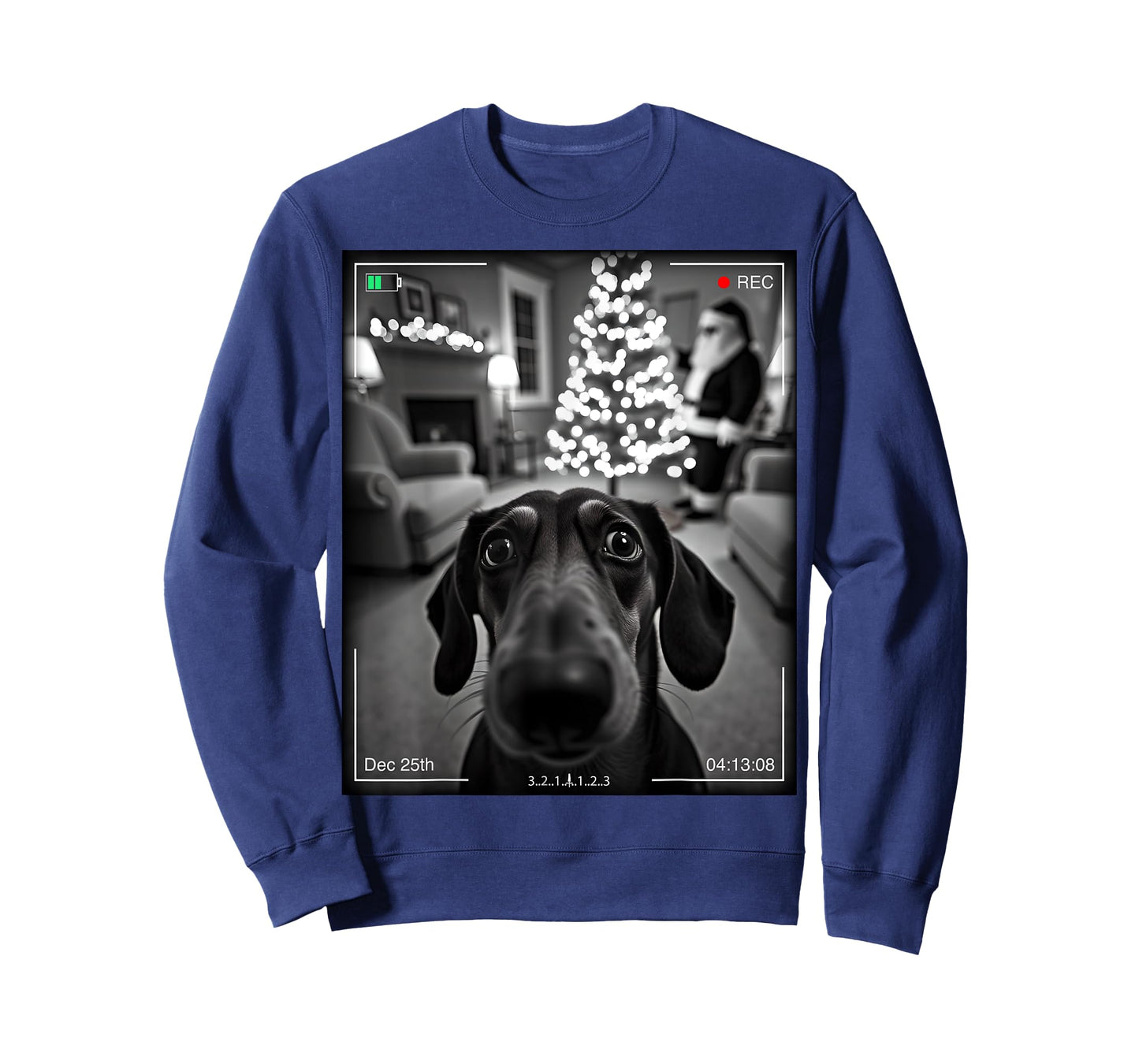 Dachshund Catches Santa On Camera Xmas T-Shirt