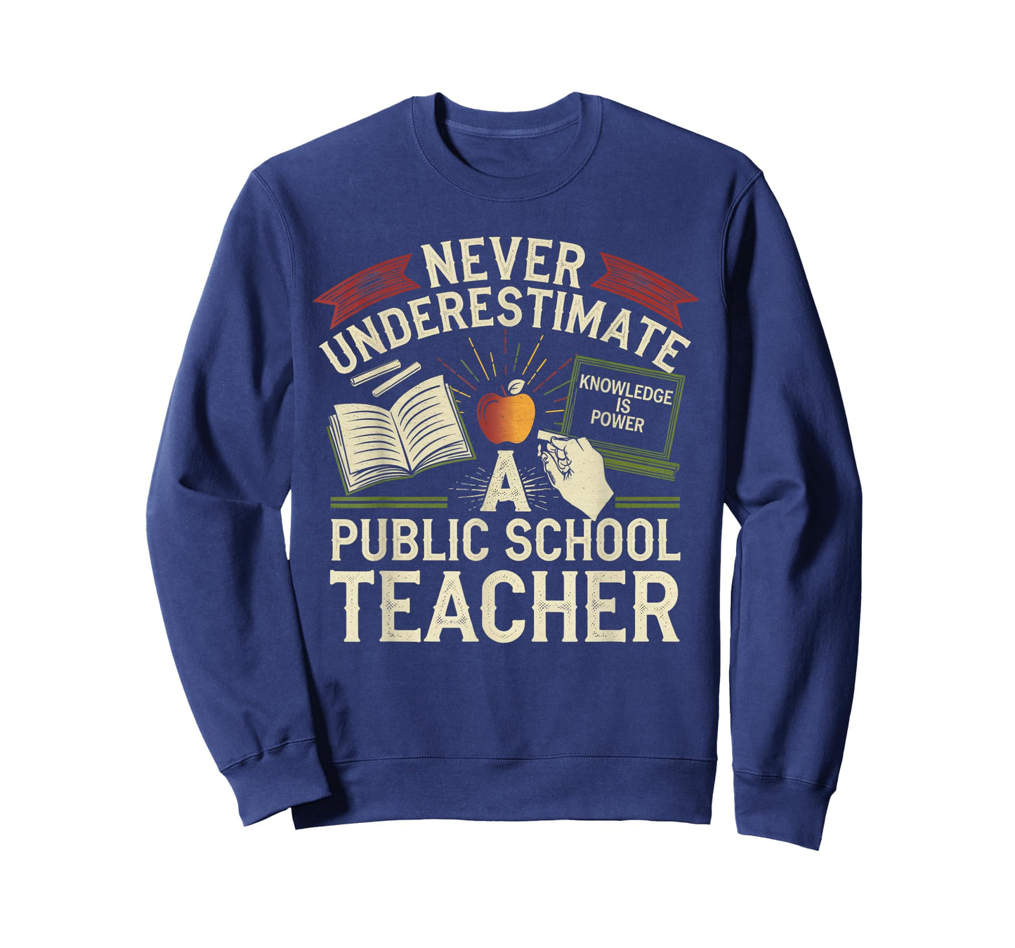 Never Underestimate a Public School Teacher Public Education T-Shirt