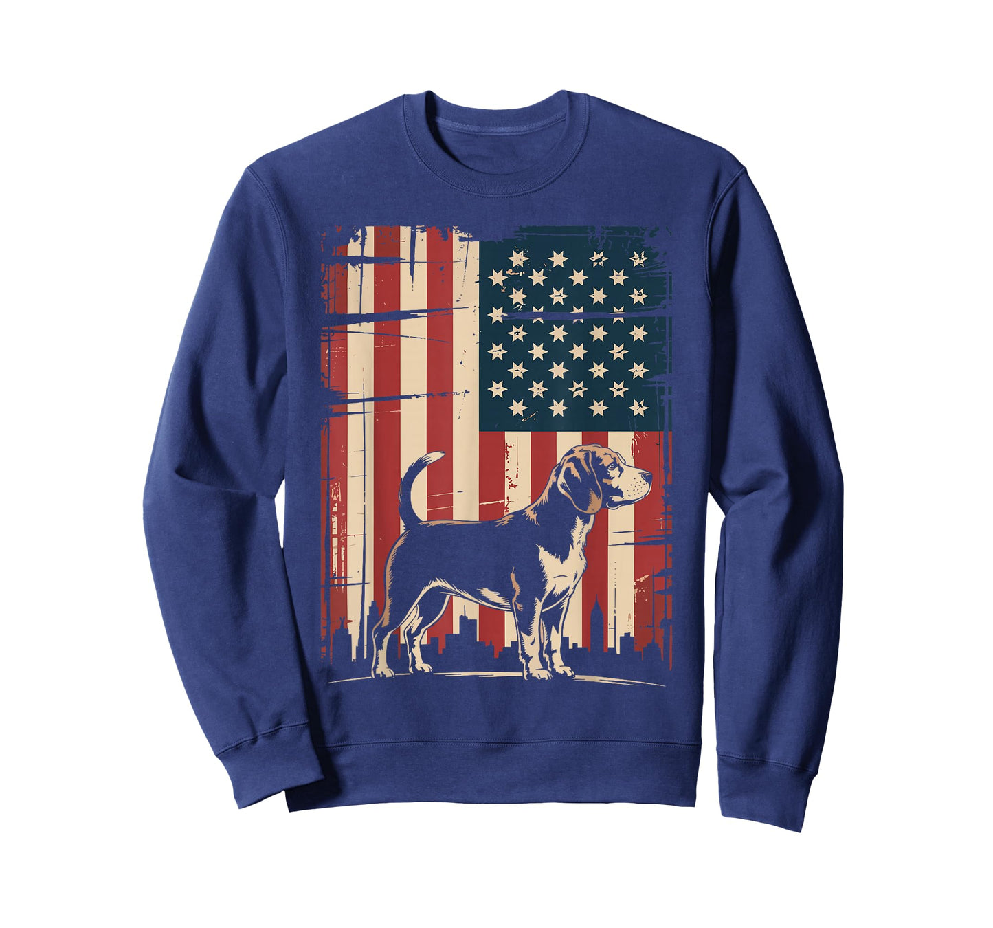 Beagle 4th Of July American Flag Patriotic USA Flag T-Shirt