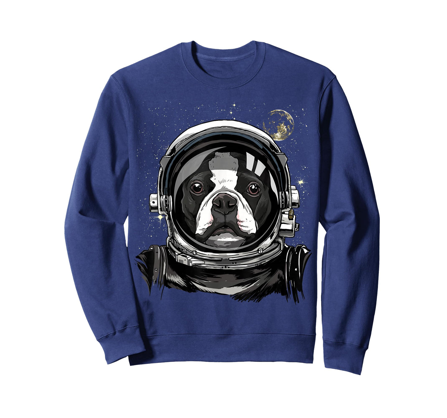 Boston Terrier Astronaut Shirt Spaceman Dog Space Lover T-Shirt