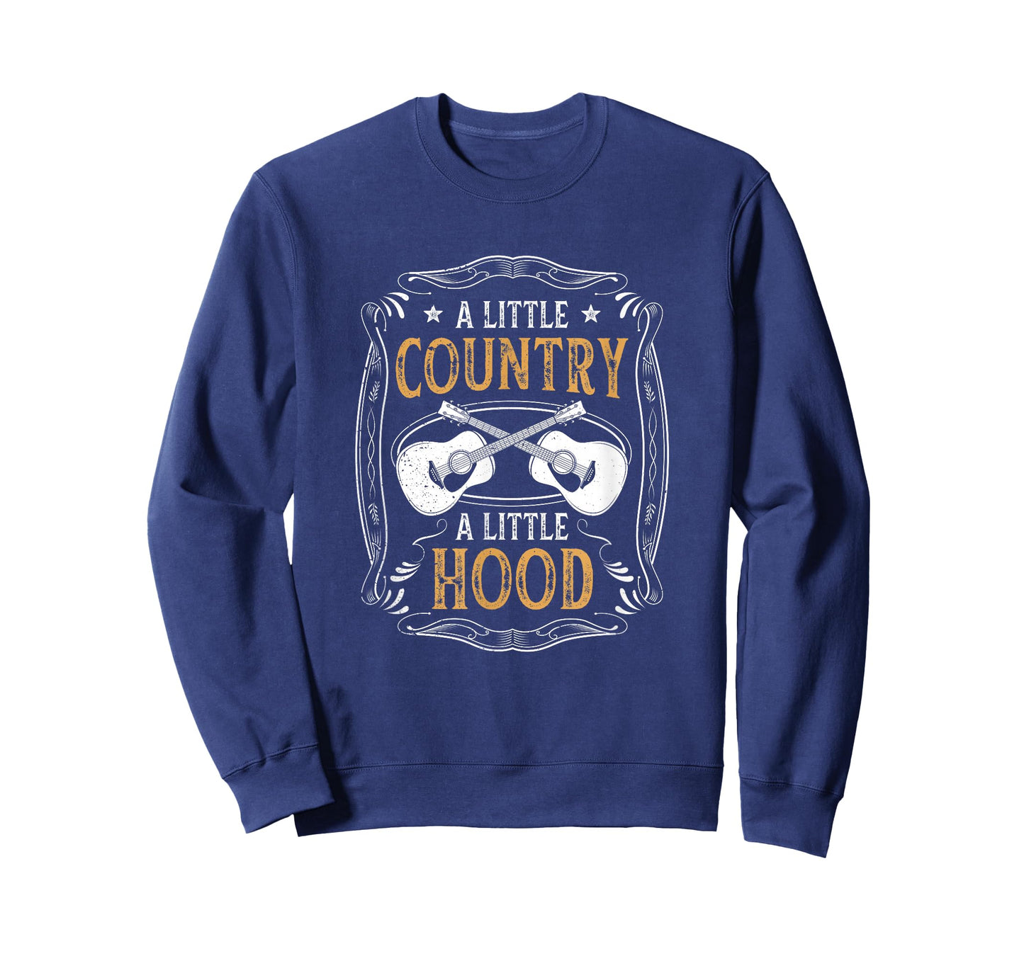 A Little Country A Little Hood Quote Cowboy Music Gift Lover T-Shirt