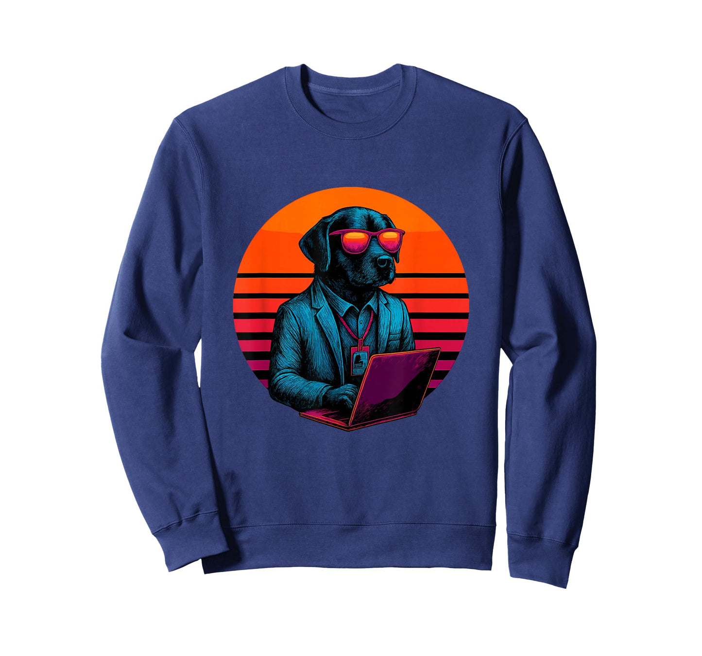 Retro Dog with Shield Cyber Security Specialist T-Shirt