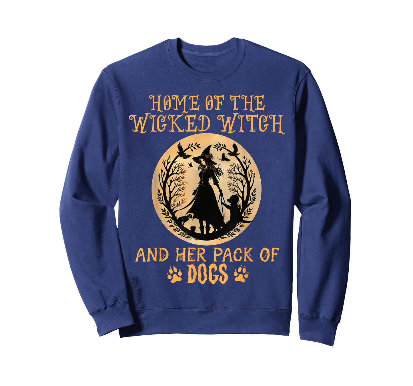 Home of the wicked witch and her pack of dog funny Halloween T-Shirt