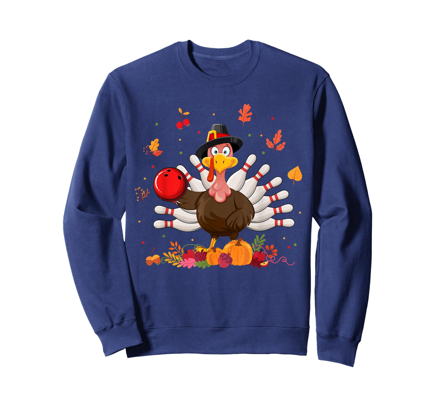 Happy Thanksgiving Turkey Bowling Lover Fall Turkey Autumn T-Shirt