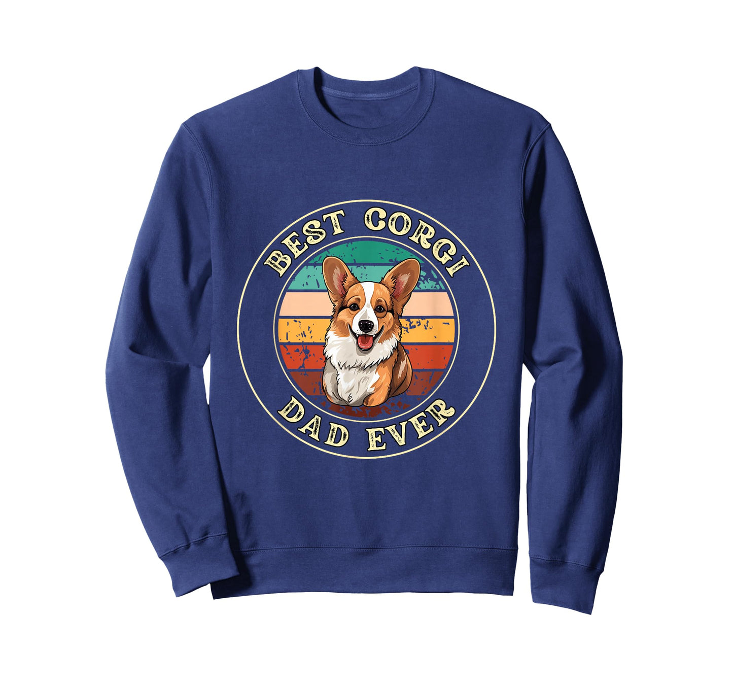 Funny Corgi Dad Gift Idea for Men T-Shirt