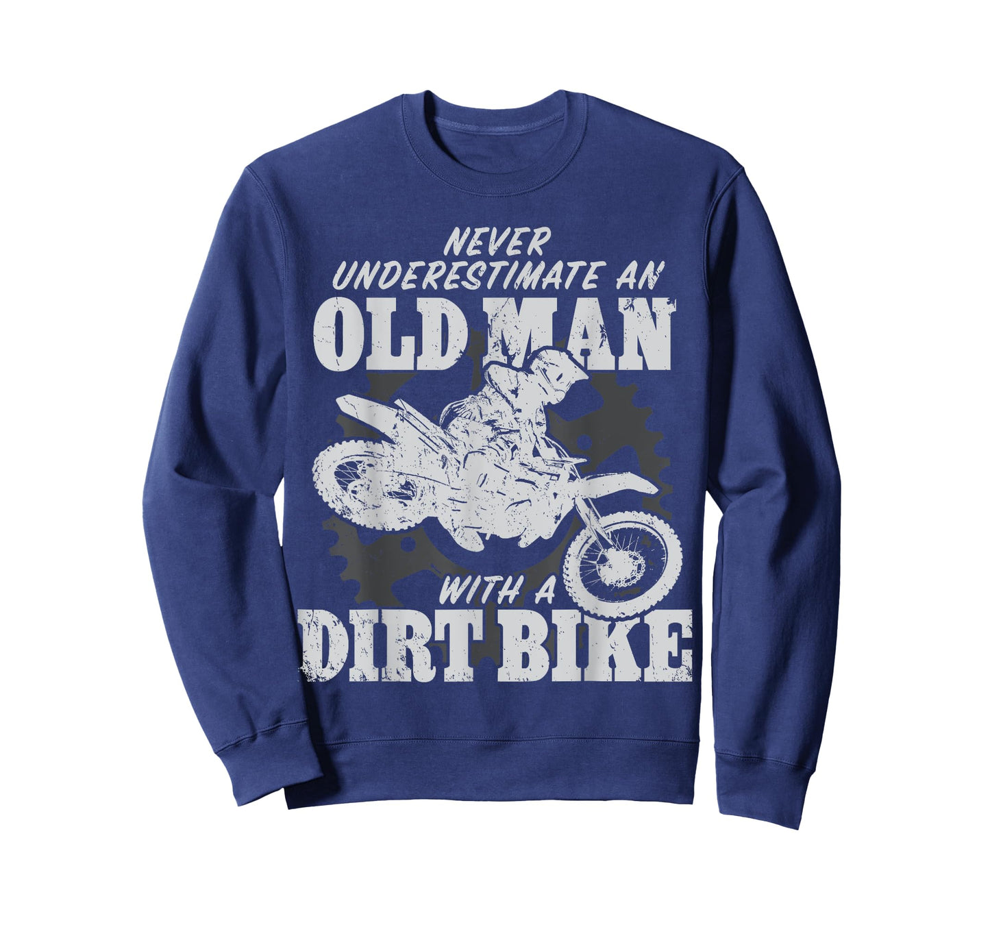 Motocross Never Underestimate an Old Man with a Dirt Bike T-Shirt