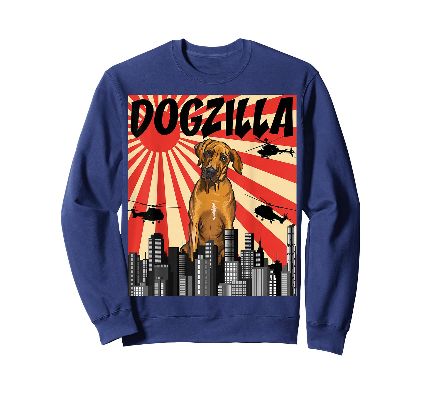 Funny Retro Japanese Dogzilla Rhodesian Ridgeback T-Shirt