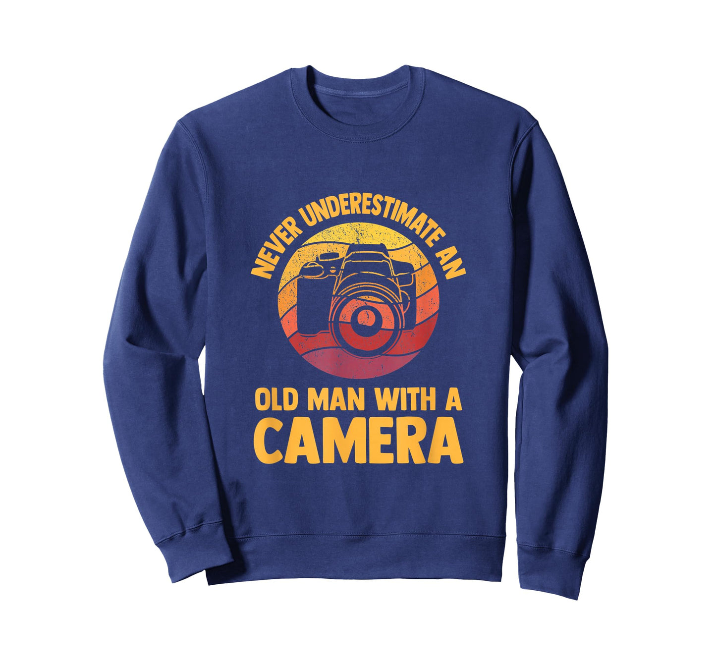 Never Underestimate an Old Man with A Camera Photography T-Shirt