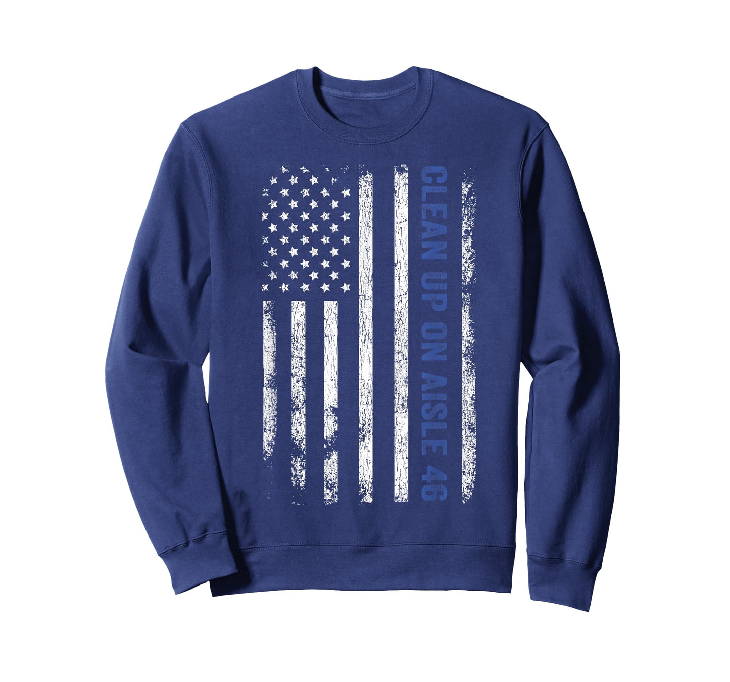 Clean Up On Aisle 46 Impeach Biden 8646 Thin Blue Line T-Shirt