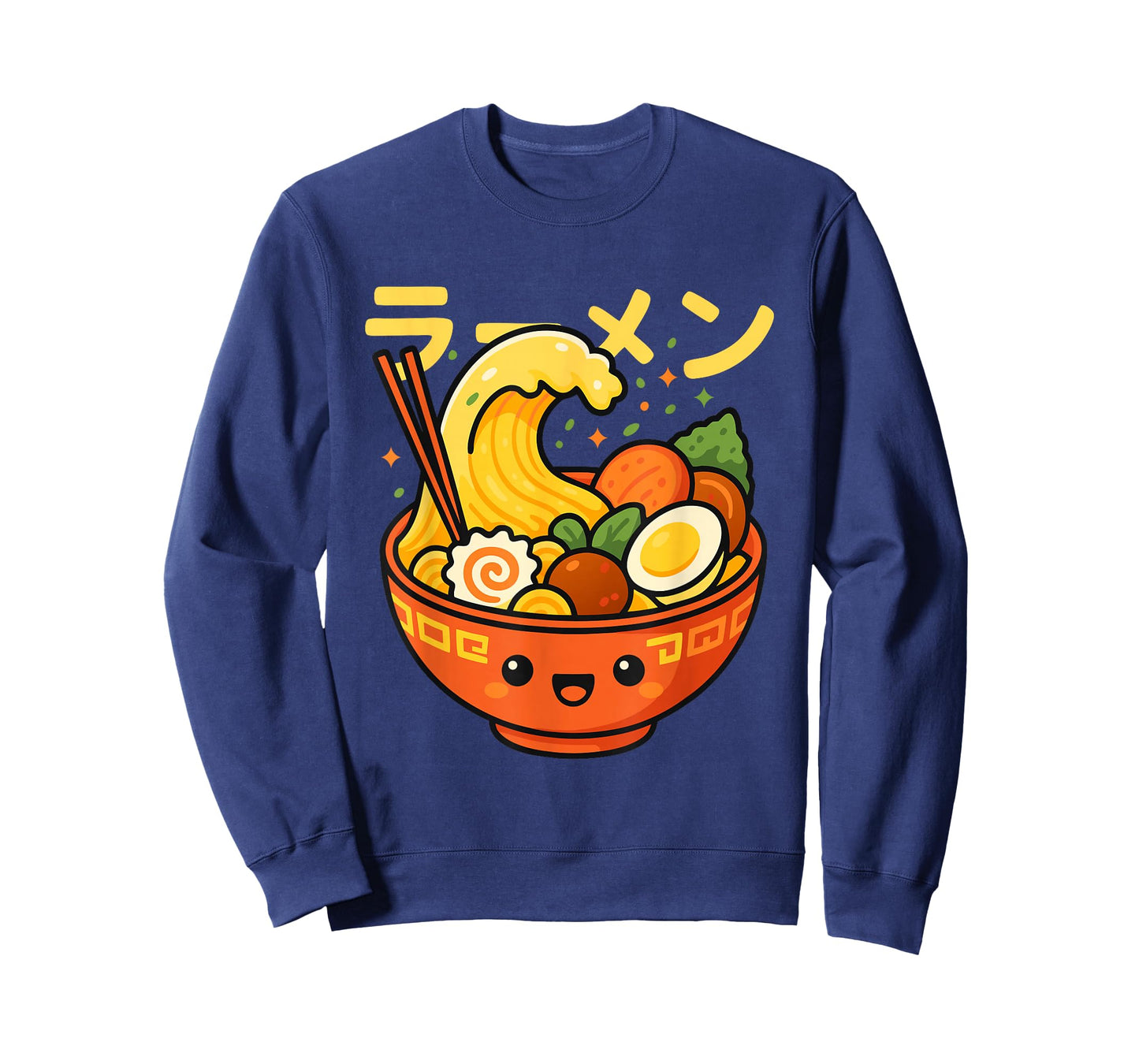 Kawaii Big Wave Ramen Noodles Japanese Style Anime T-Shirt