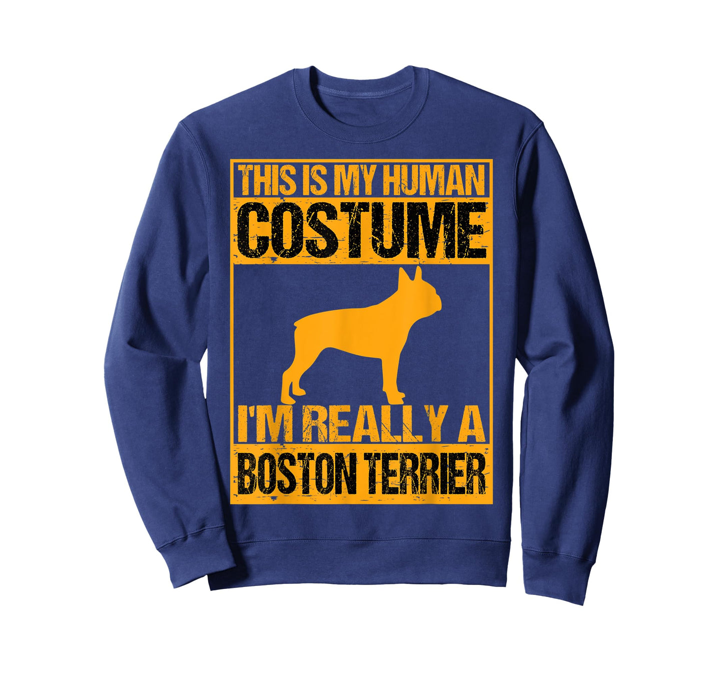 Boston Terrier Human Costume Halloween American Gentleman T-Shirt