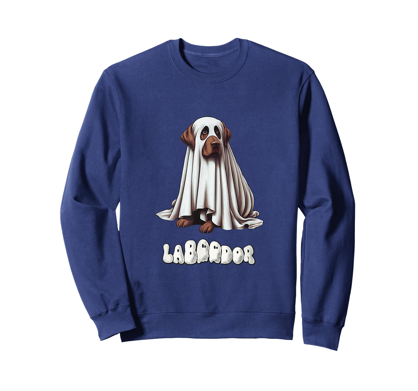 Chocolate Labrador Halloween Ghost, LaBOOdor, Brown Lab Mom T-Shirt